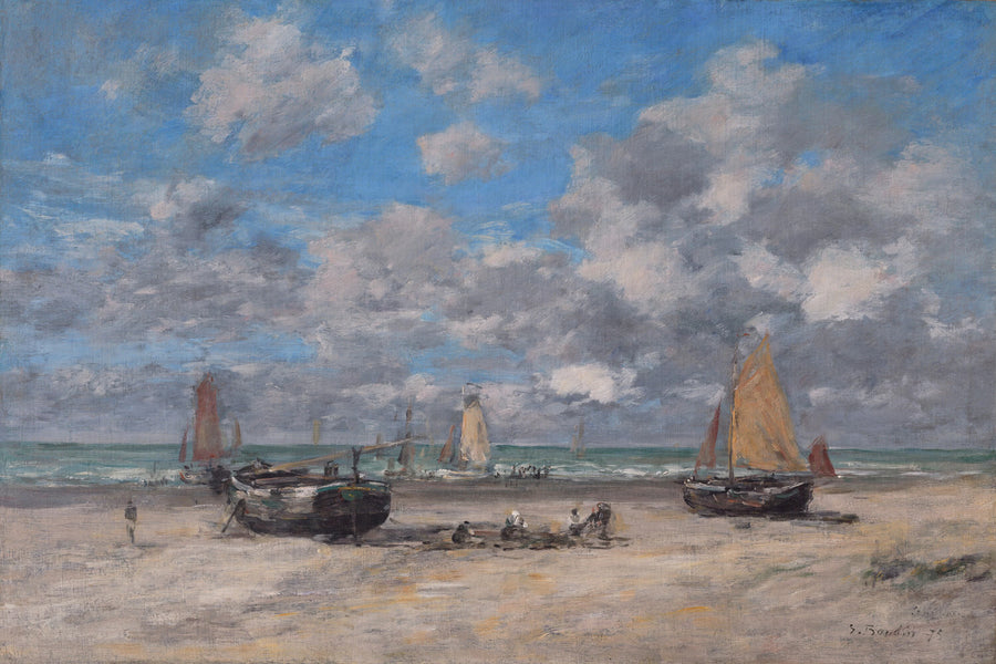 Laag water in Scheveningen - Eugène Boudin