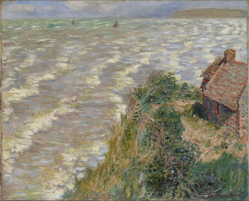 Een opkomende vloed bij Pourville - Claude Monet