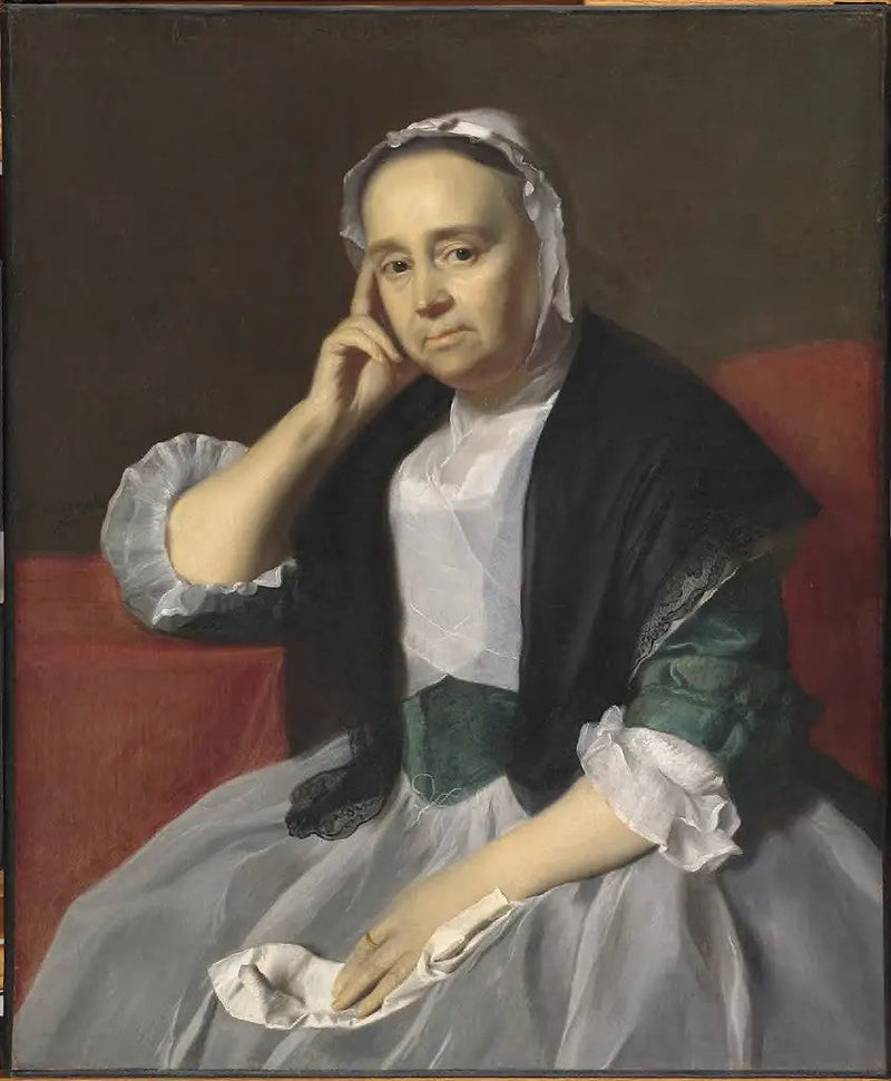 Margaret Gibbs Appleton (Mme Nathaniel Appleton) (1699-1771) - John Singleton Copley

Source:
Margaret Gibbs Appleton (Mme Nathaniel Appleton) (1699-1771) - John Singleton Copley