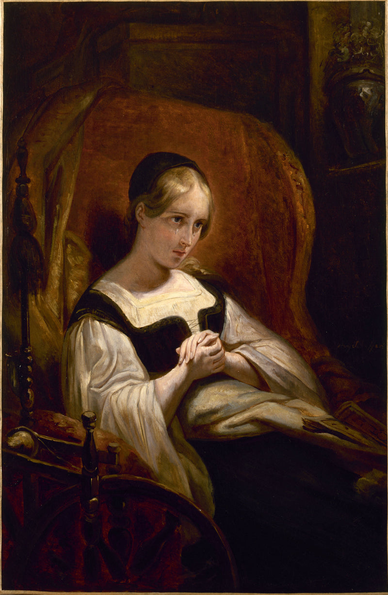 Margriet bij het Spinnewiel - Ary Scheffer