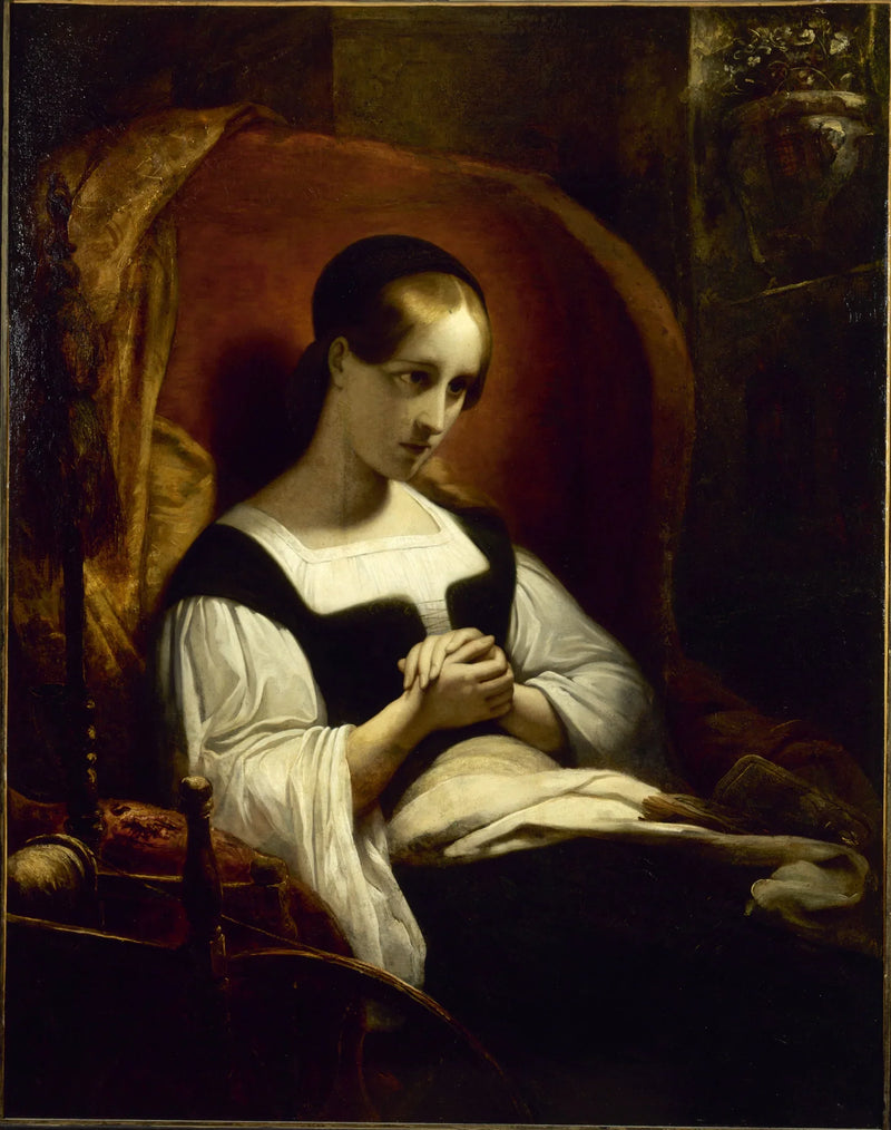Margriet aan het spinnewiel - Ary Scheffer