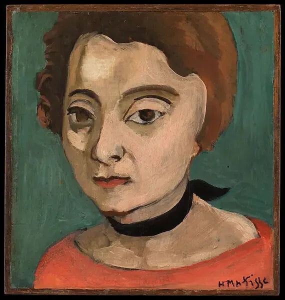 Marguerite met zwarte fluwelen strik - Henri Matisse