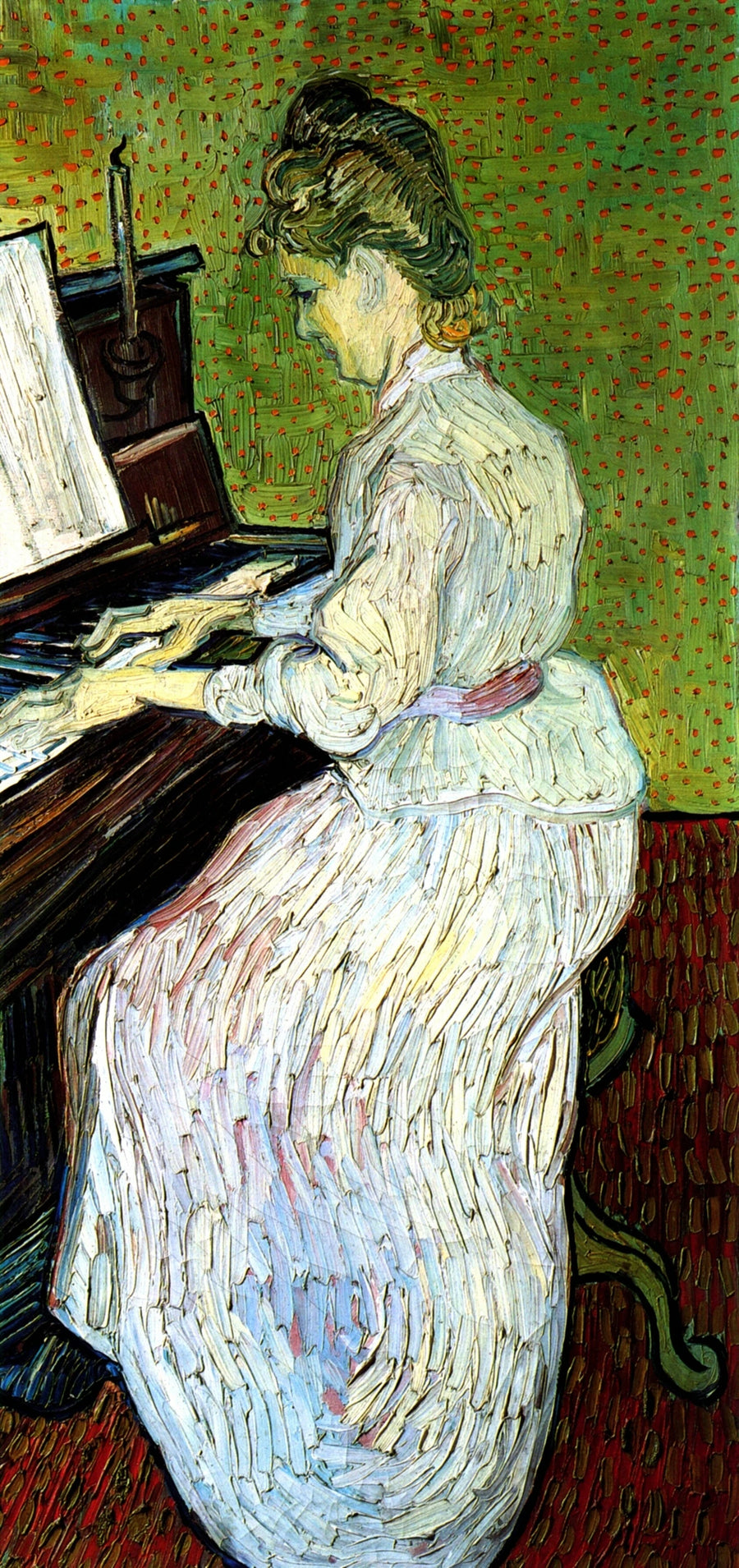 Juffrouw Gachet aan de piano - Vincent van Gogh