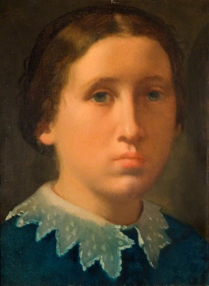 Marguerite, zus van de kunstenaar - Edgar Degas