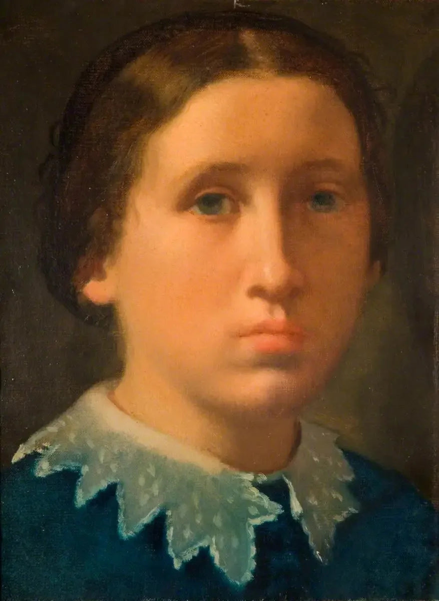 Marguerite sœur d’Edgar Degas vers 1856 – reproduction peinture à l’huile sur toile