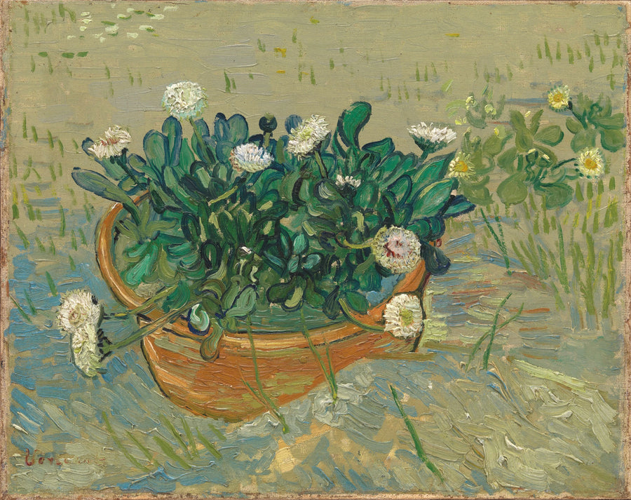 Stilleven: kom met madeliefjes - Vincent van Gogh