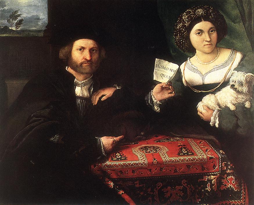 Maria en vrouw - Lorenzo Lotto