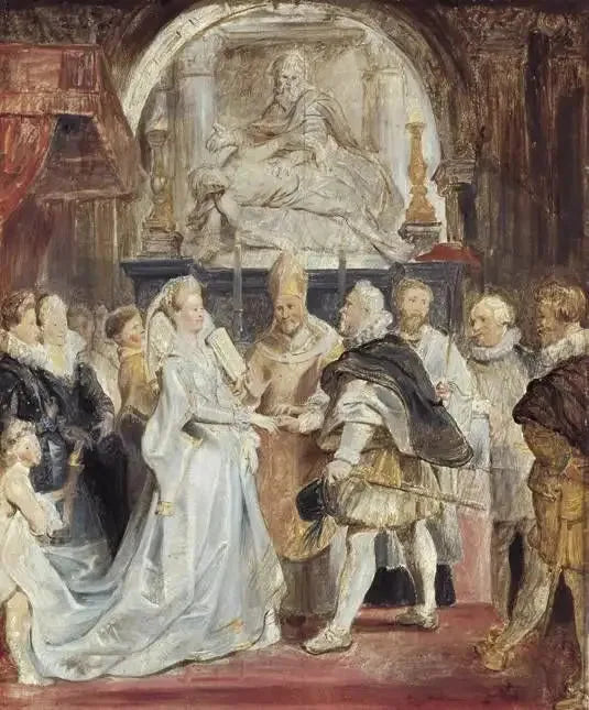 Huwelijk van Hendrik IV en Marie de Médicis - Peter Paul Rubens