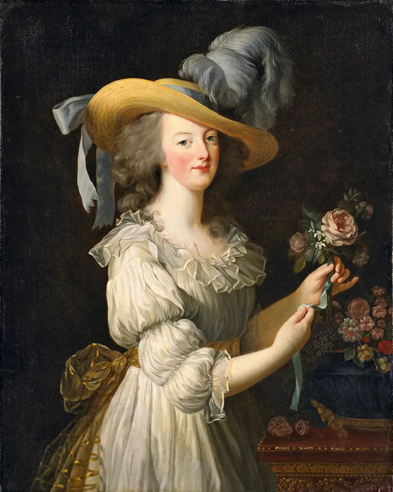 Marie-Antoinette en Gaulle - Élisabeth Vigée Le Brun

Source:
Marie-Antoinette en gaulle - Élisabeth Vigée Le Brun