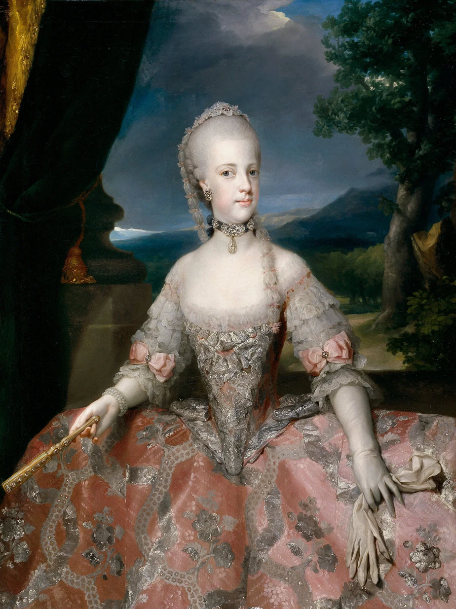 Marie-Caroline van Oostenrijk, koningin van Napels - Anton Raphael Mengs