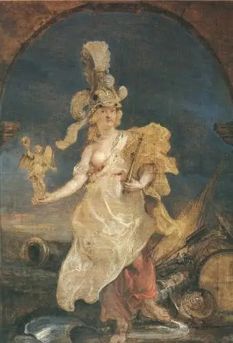 Marie de Médicis in de rol van Bellona - Peter Paul Rubens