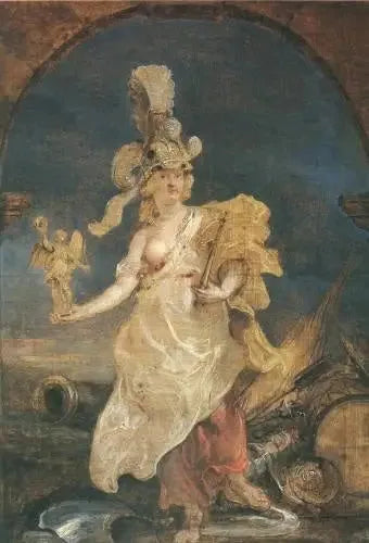Marie de Médicis in de rol van Bellona - Peter Paul Rubens