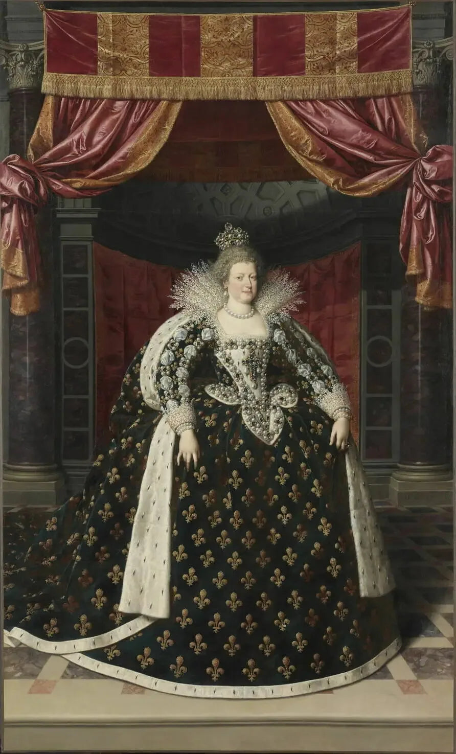Marie de Médicis, koningin van Frankrijk - Frans Pourbus de Jonge

Source:
Marie de Médicis, reine de France - Frans Pourbus the Younger