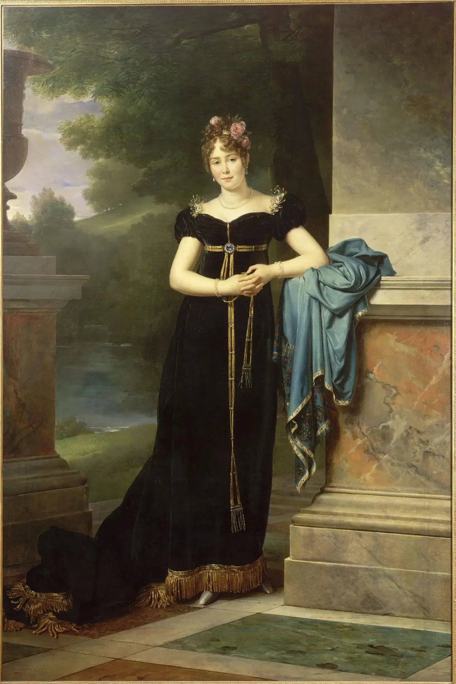 Marie Laczinska (1789-1817) gravin Walewska, daarna gravin d'Ornano - François Gérard

Source:
Marie Laczinska (1789-1817) comtesse Walewska, puis comtesse d'Ornano - François Gérard