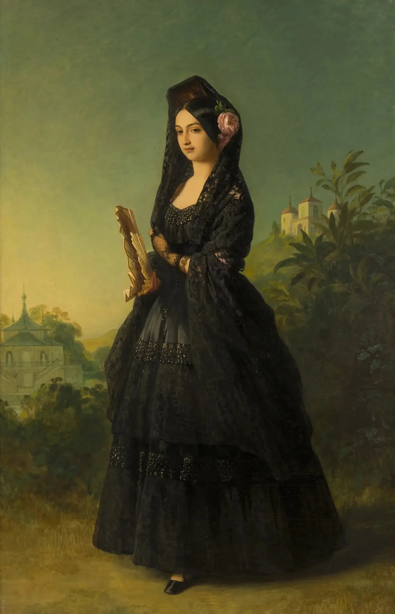 Marie-Louise-Ferdinande de Bourbon, hertogin van Montpensier (1846-1897) - Franz Xaver Winterhalter

Source:
Marie-Louise-Ferdinande de Bourbon, duchesse de Montpensier (1846-1897) - Franz Xaver Winterhalter