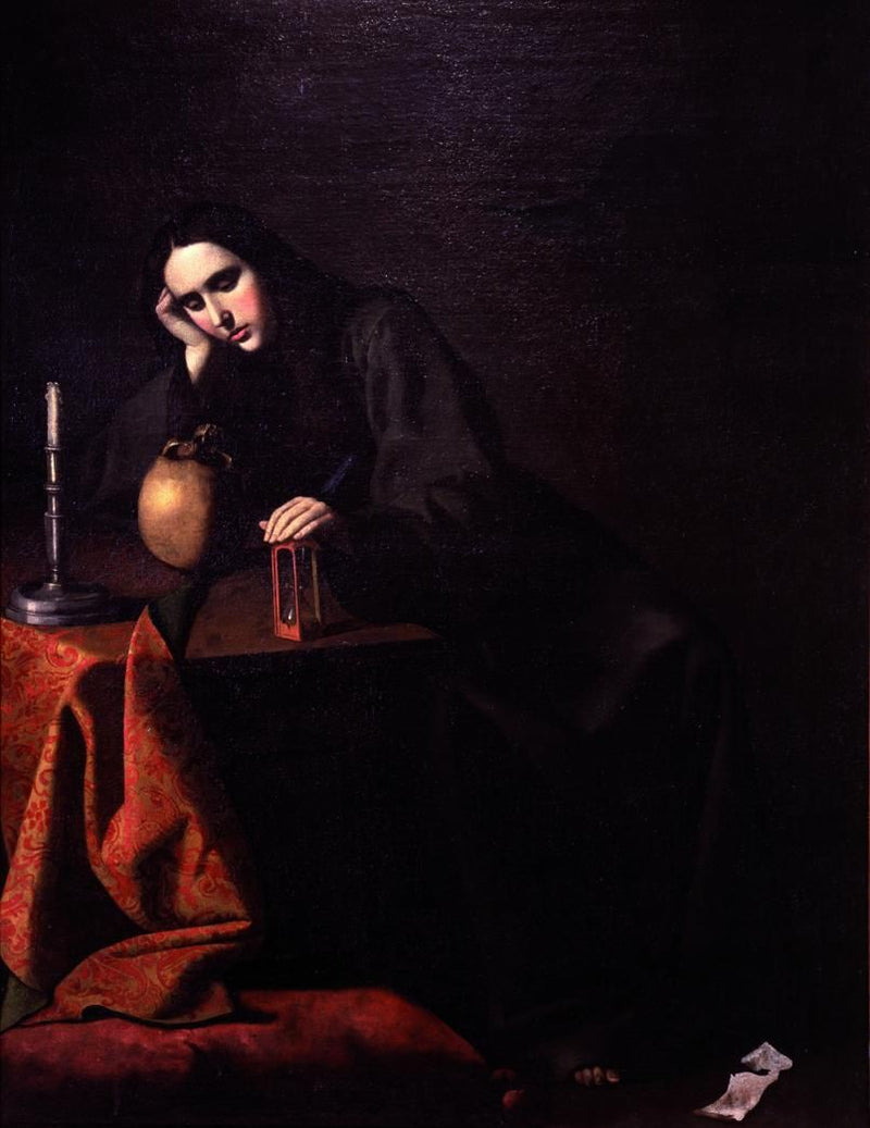 Maria Magdalena in meditatie - Francisco de Zurbarán