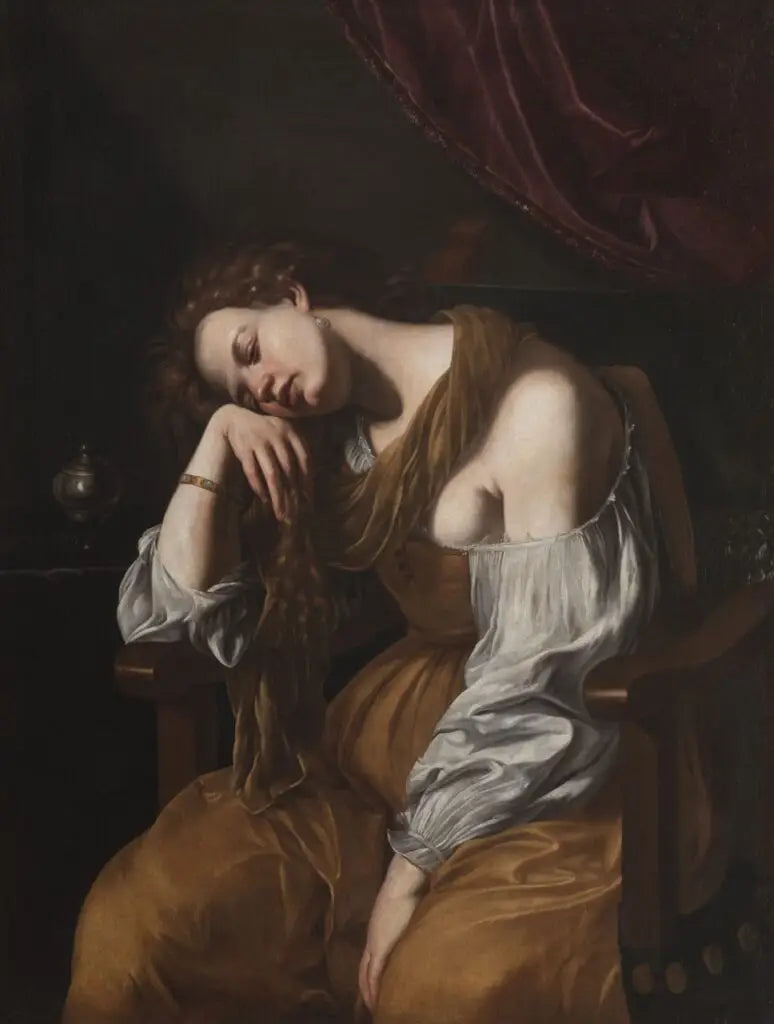 Marie-Madeleine en melancholie - Artemisia Gentileschi