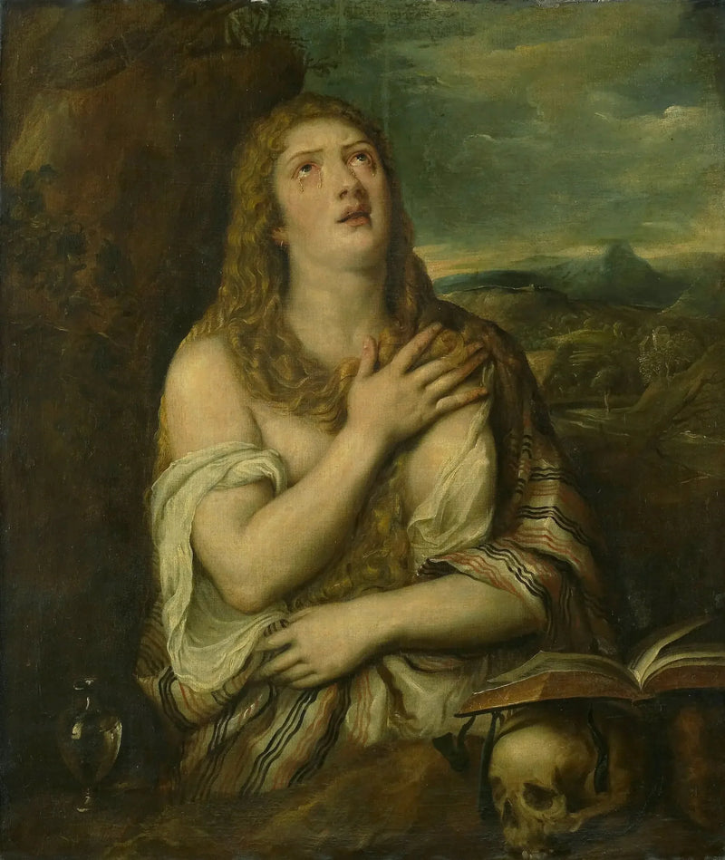 Maria Magdalena in boetedoening - Titian