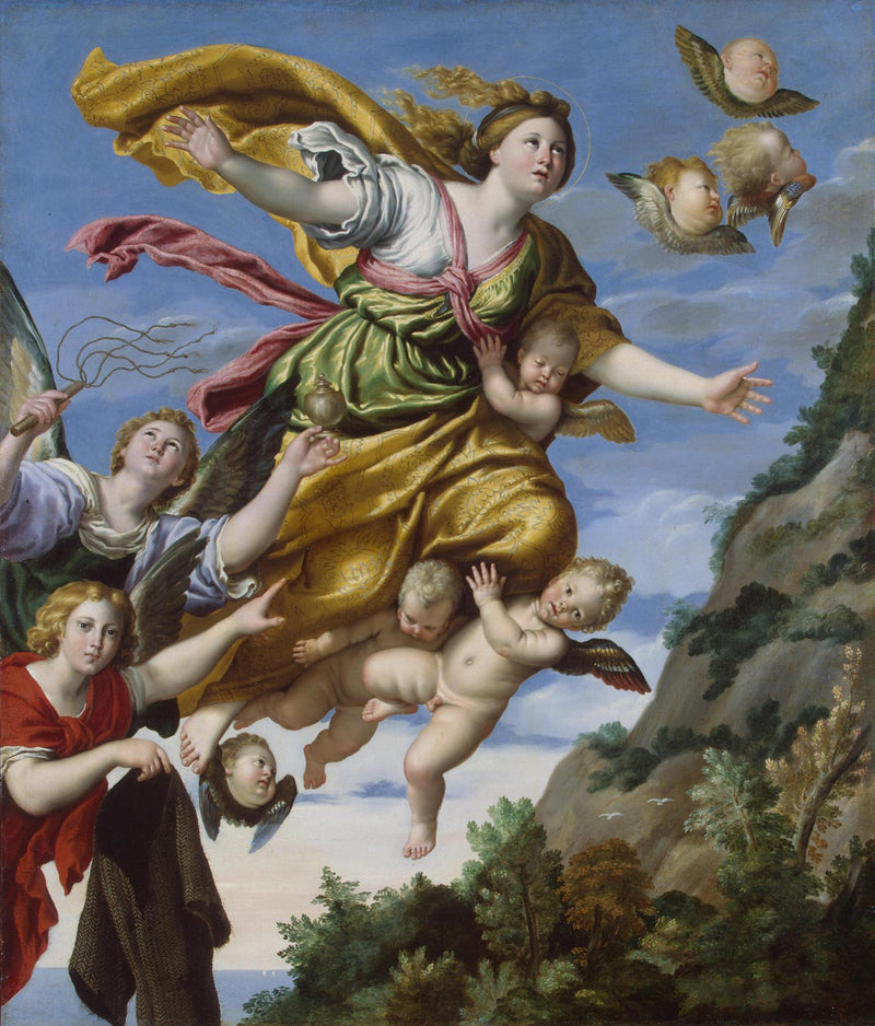 Maria Magdalena naar de Hemelen gebracht - Domenichino
