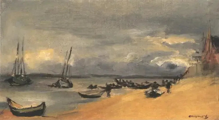 Marine, Arcachon, stormachtig weer - Édouard Manet
