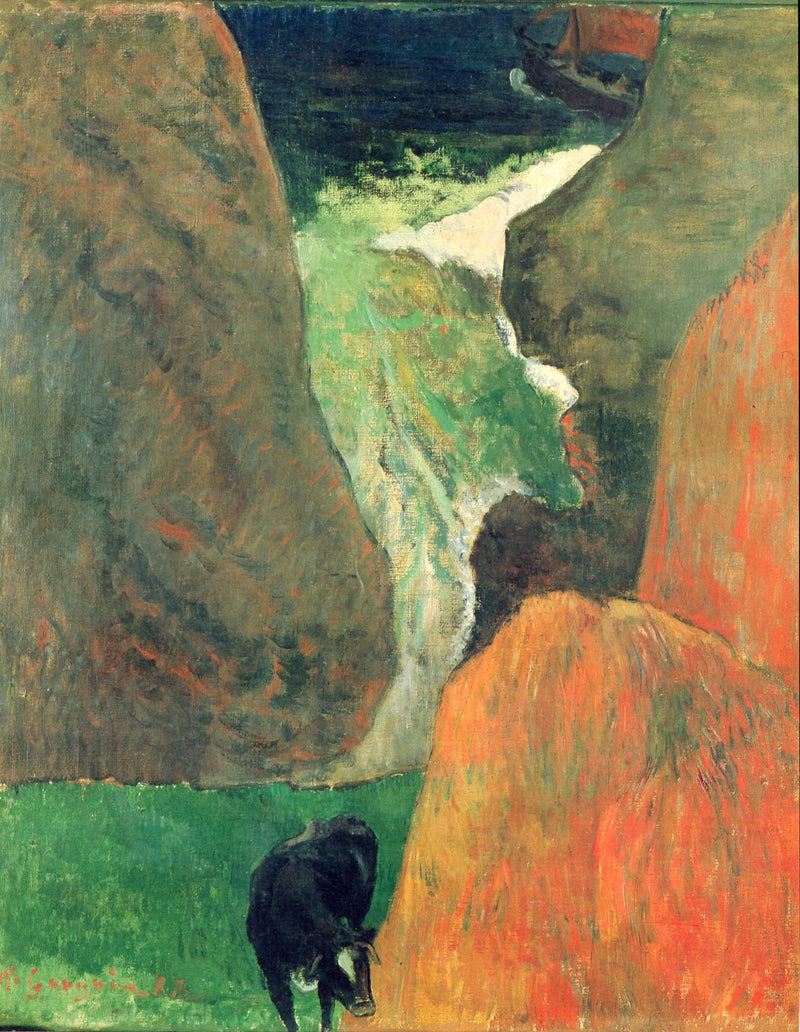 Marine met koe - Paul Gauguin