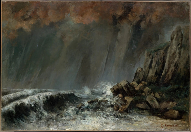 Marine : De mariene tornado - Gustave Courbet