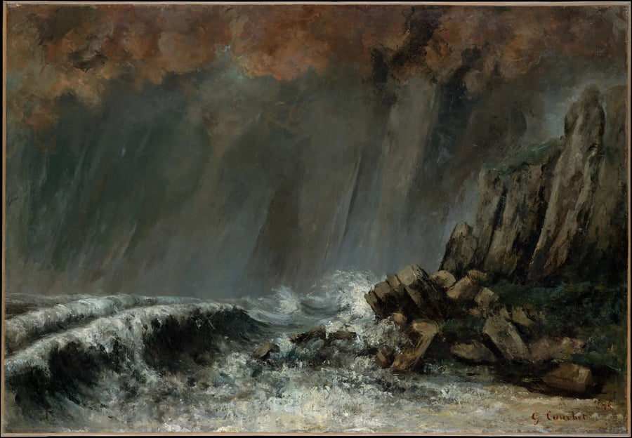 Marine : De mariene tornado - Gustave Courbet