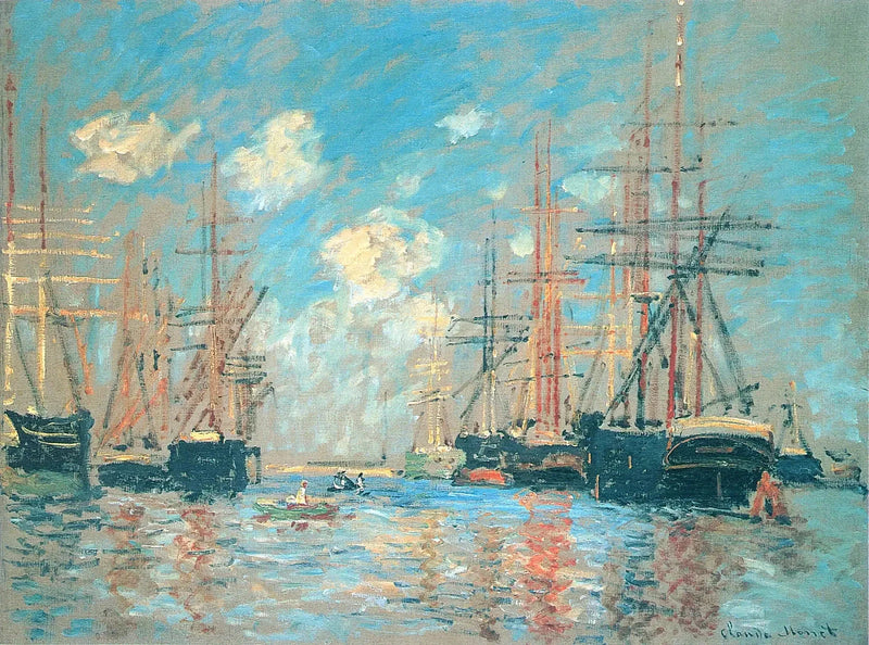 Marine, de Haven van Amsterdam W298 - Claude Monet
