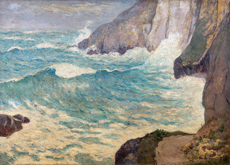 Marinier bij stormachtig weer - Maxime Maufra