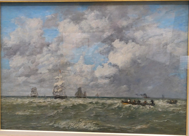 Marines, de lamaneurs - Eugène Boudin
