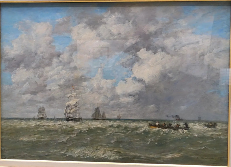 Marines, de lamaneurs - Eugène Boudin