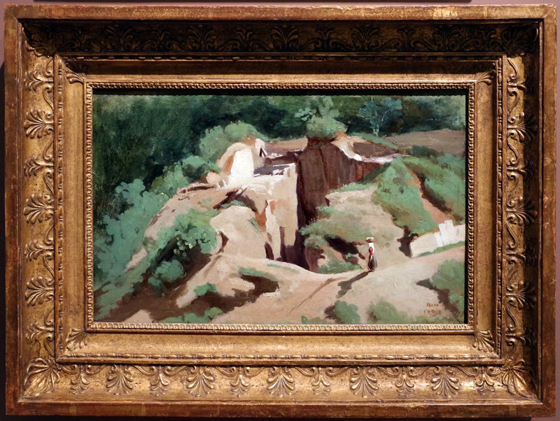 Marino. Een washok - Jean-Baptiste Camille Corot