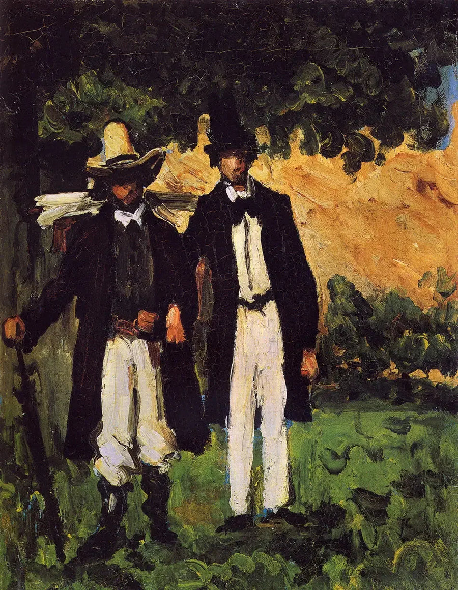 Marion en Valabrègue vertrekken naar het motief - Paul Cézanne