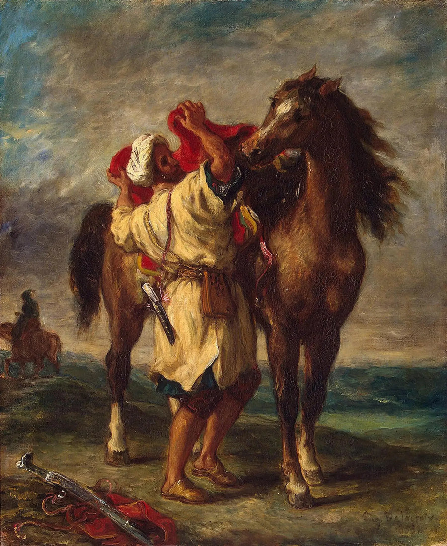 Marokkaan die zijn paard verkoopt - Eugène Delacroix