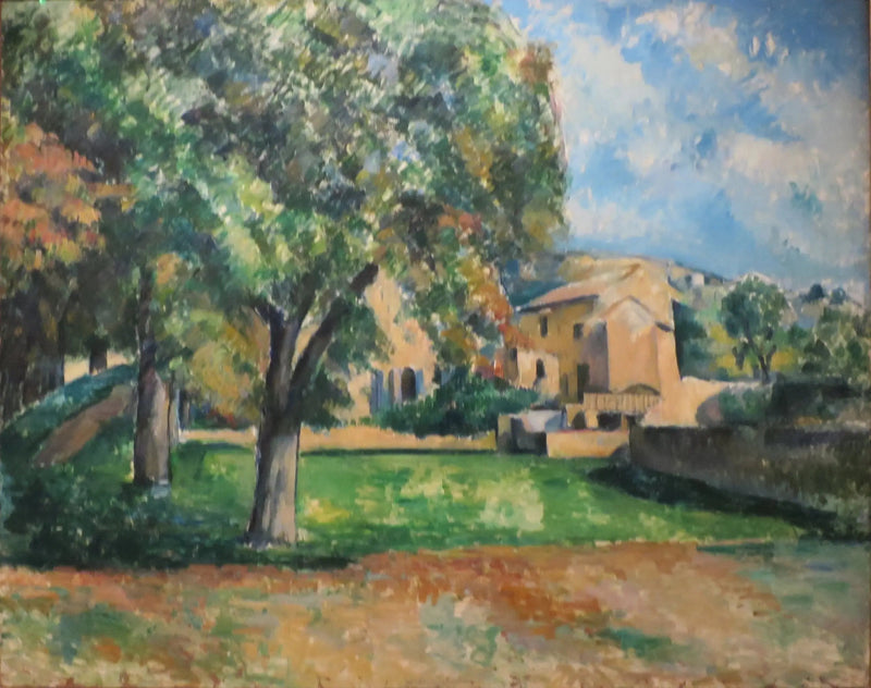 Paardenkastanjes en boerderij van Jas de Bouffan. - Paul Cézanne