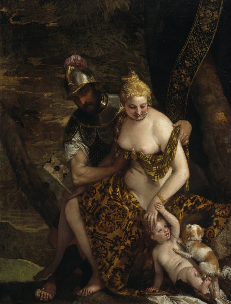 Mars die Venus ontkleedt met Cupido en een hond - Paul Véronèse

Source:
Mars déshabillant Vénus avec Cupidon et un chien - Paul Véronèse