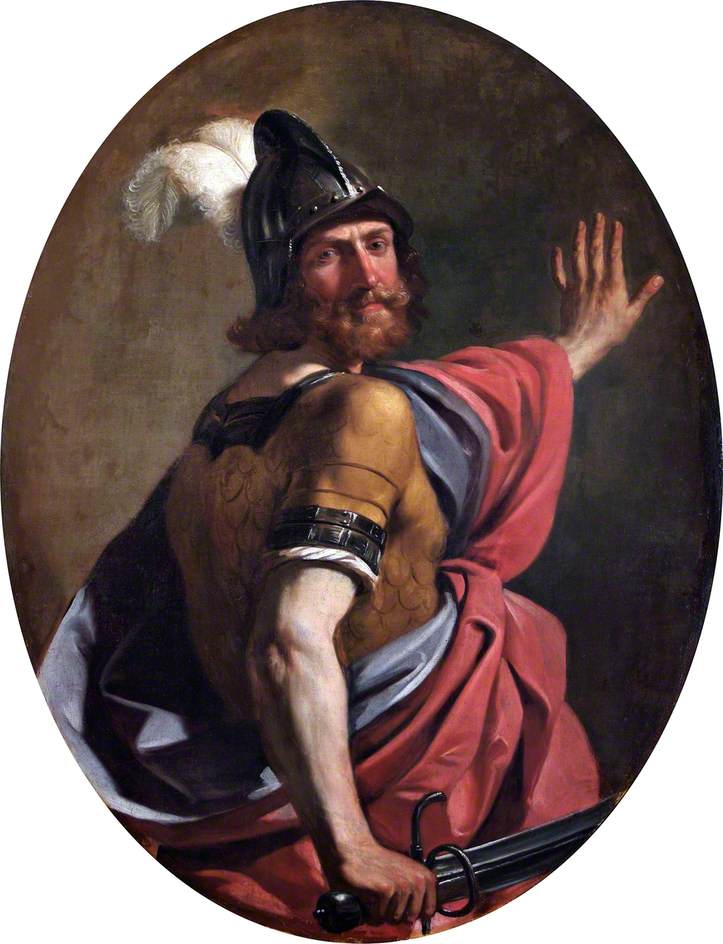 Mars als krijger - Guercino