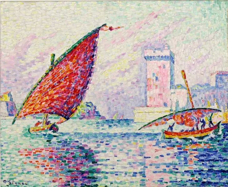 Marseille, vissersboten of het Fort Saint-Jean - Paul Signac
