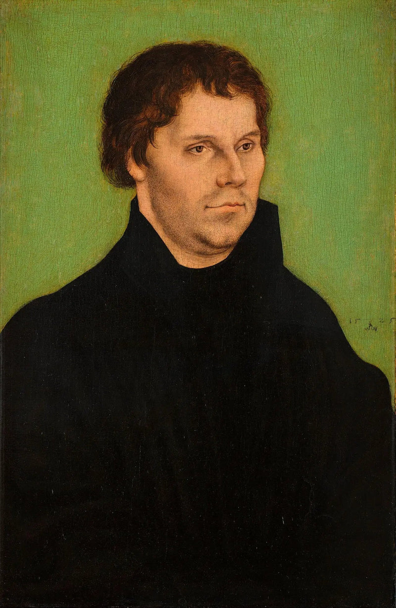 Martin Luther, half-length, naar rechts gekeerd - Lucas Cranach de Oudere