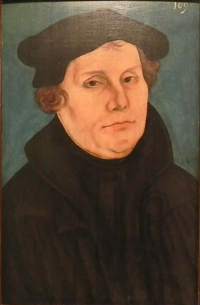 Martin Luther, en borstbeeld, naar rechts gekeerd - Lucas Cranach de Oudere