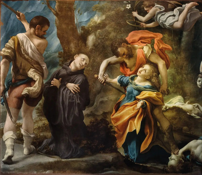 Martelaarschap van vier heiligen - Antonio da Correggio