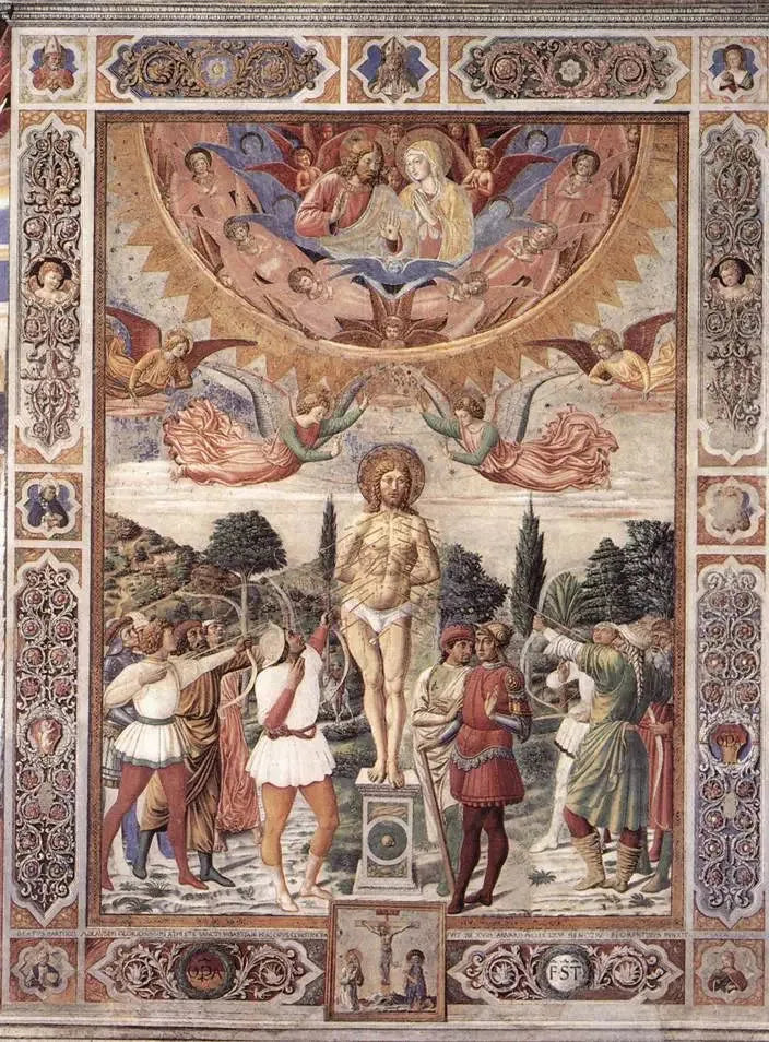 Martelaarschap van Sint Sebastiaan - Benozzo Gozzoli