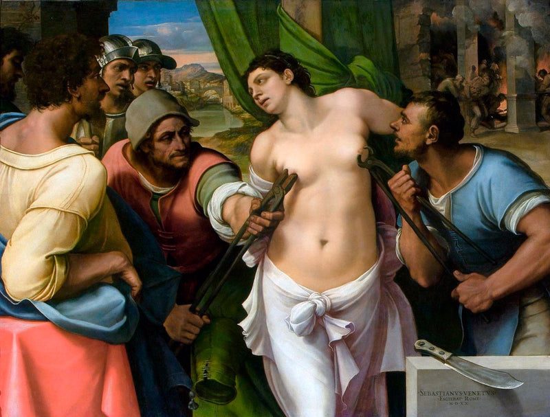 Martelaarschap van Sint Agatha - Sebastiano del Piombo