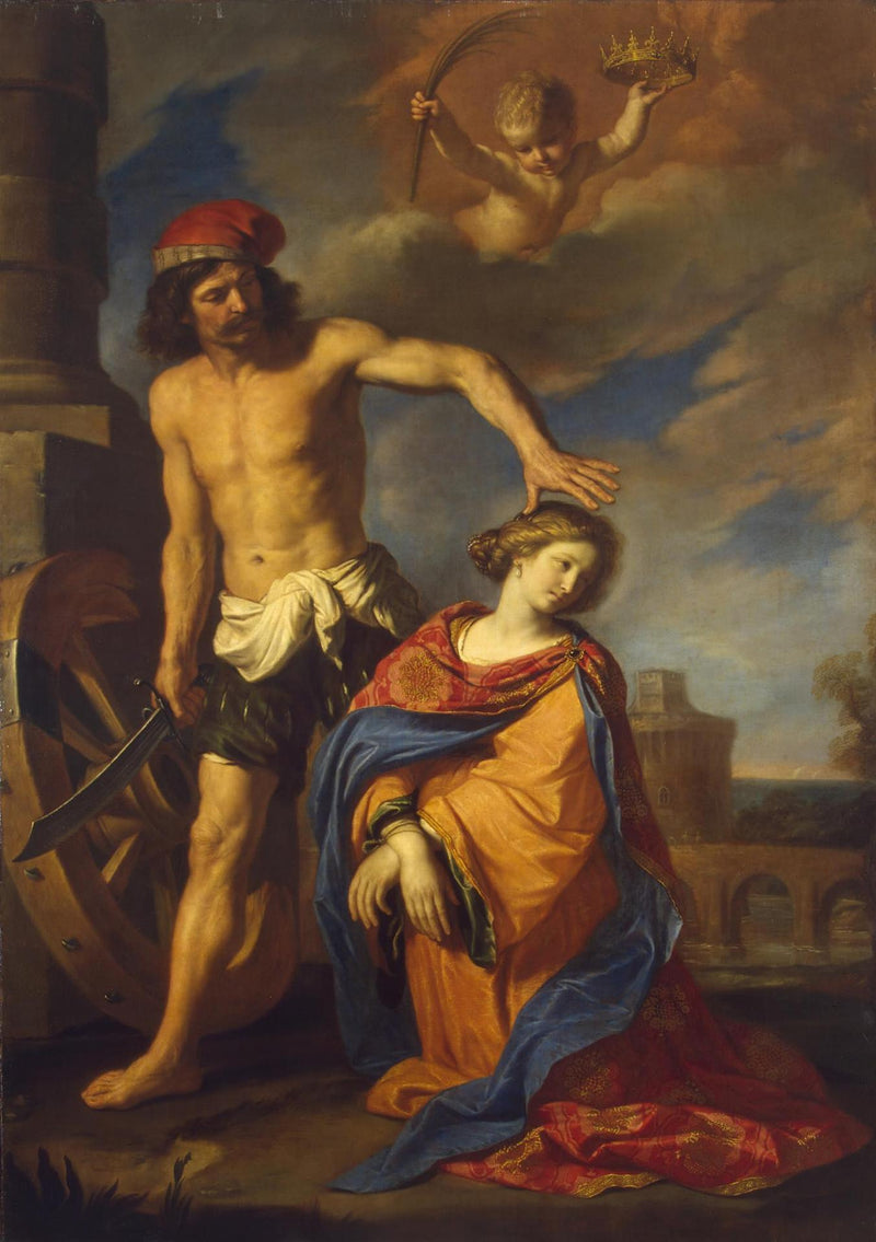 Martelaarschap van Sint-Catharina - Guercino