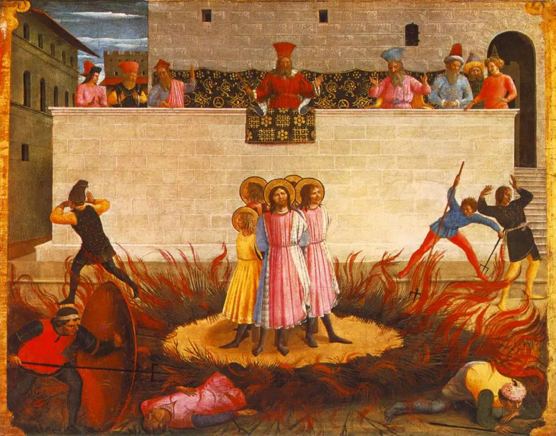 Martelaarschap van de heiligen Côme en Damien - Fra Angelico

Source:
Martyre des saints Côme et Damien - Fra Angelico