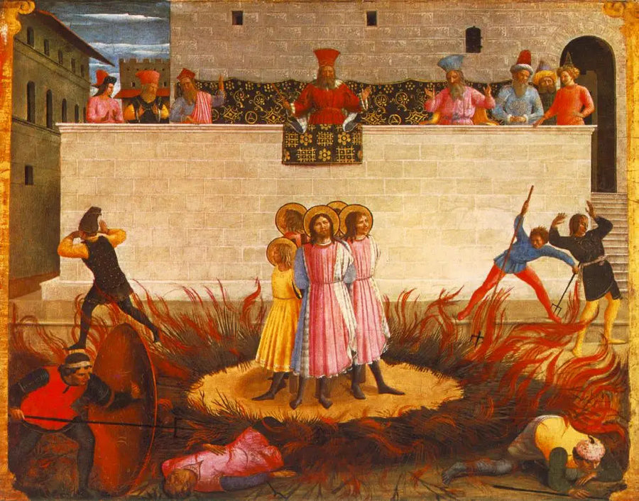 Martelaarschap van de heiligen Côme en Damien - Fra Angelico

Source:
Martyre des saints Côme et Damien - Fra Angelico