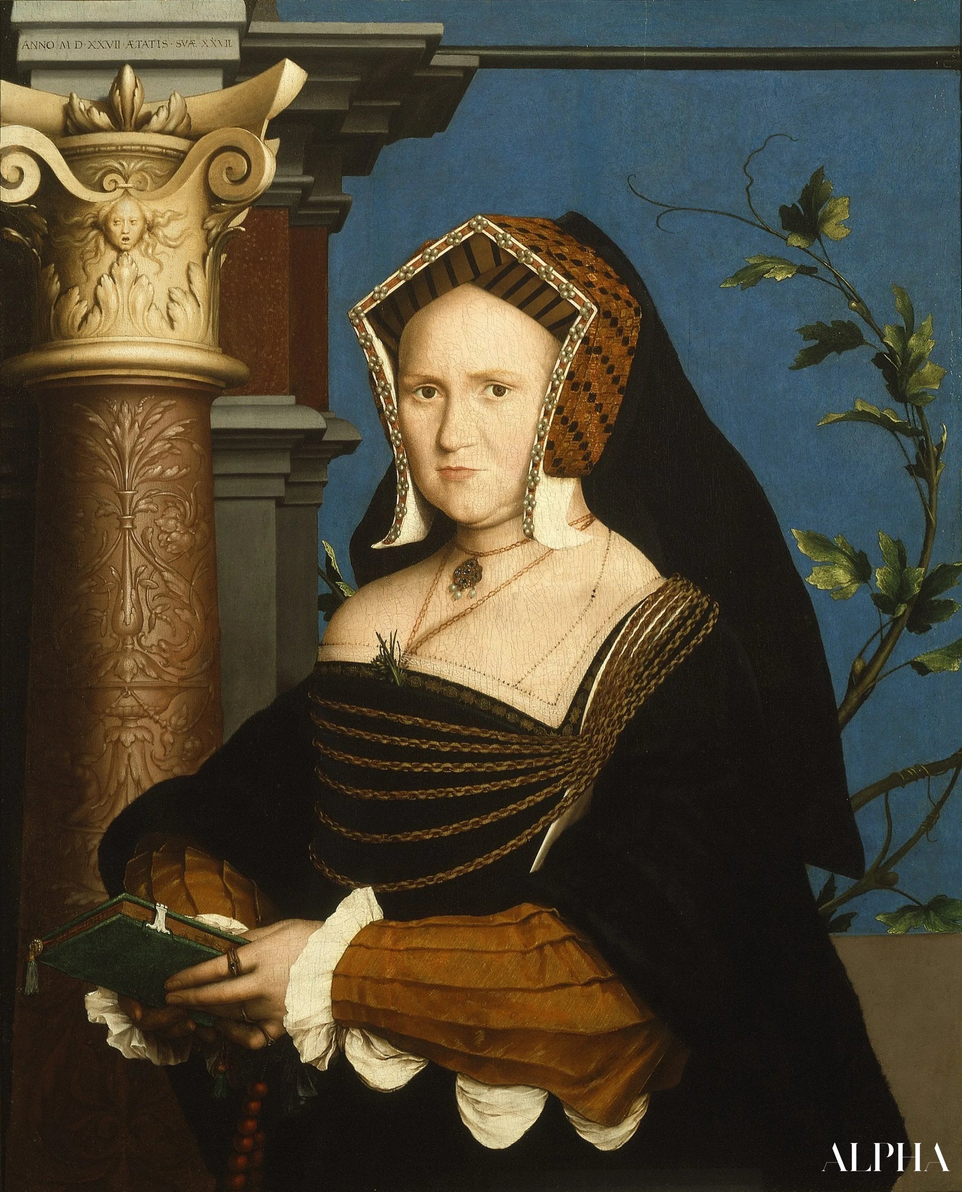 Mary, Lady Guildford - Hans Holbein de Jonge - Reproducties van schilderijen en hoogwaardige schilderkunst