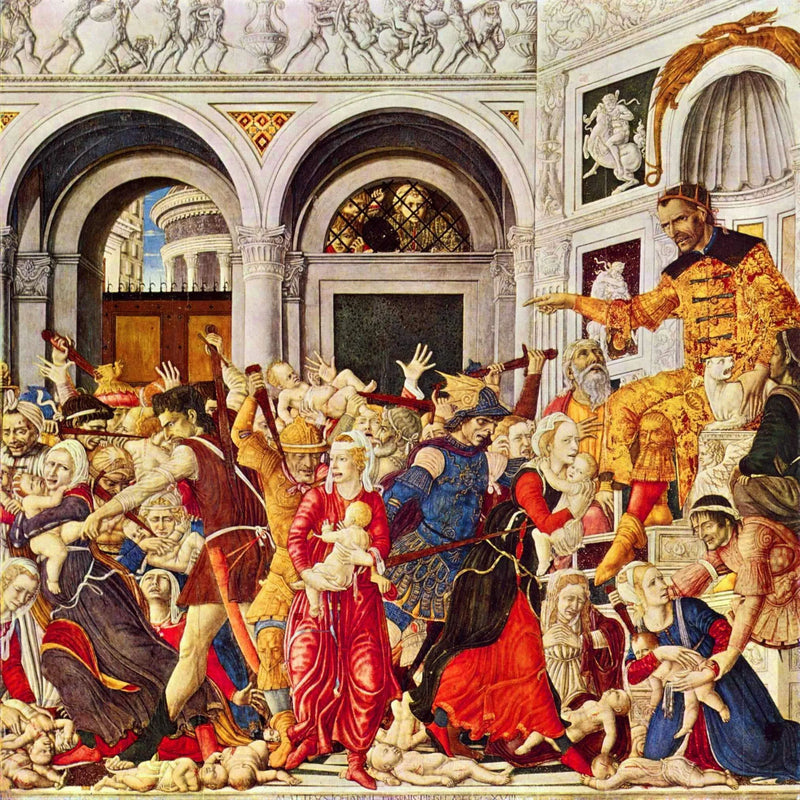 Bloedbad van de Onschuldigen (Matteo di Giovanni) - Matteo di Giovanni