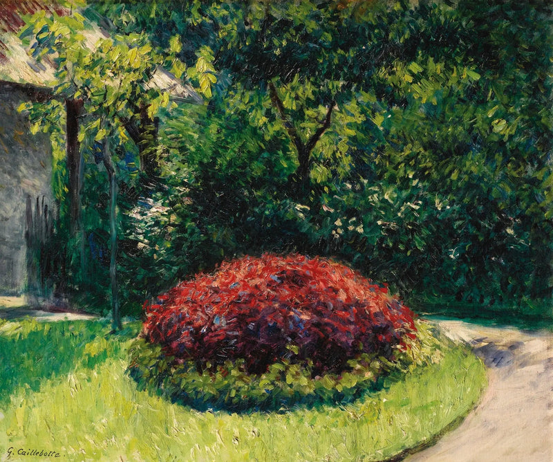 Massief van bloemen, tuin van Petit Gennevilliers - Gustave Caillebotte