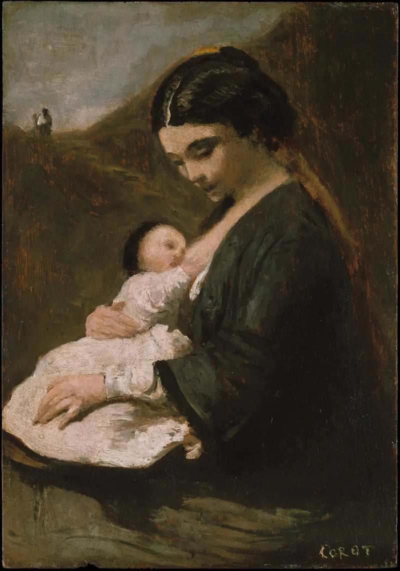 Moederschap - Jean-Baptiste Camille Corot